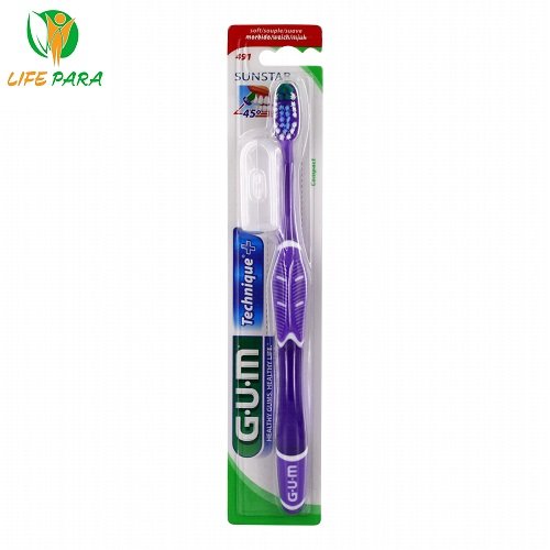 GUM-Brosse-a-dents-Technique-Compact-souple-491.jpg GUM Brosse à dents Technique Compact souple (491) – Image 1