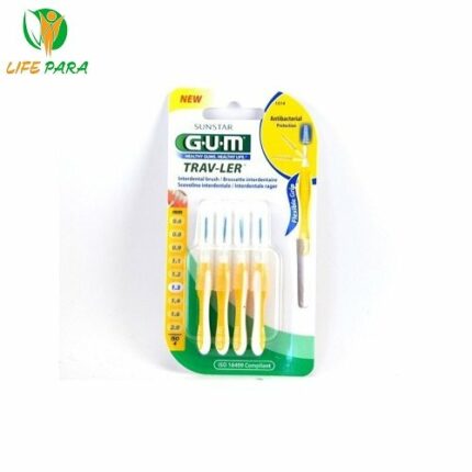 GUM Brossettes Traveler Extrafine conique 1.3 bte de 4 (1514)